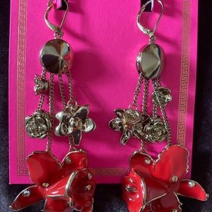 Versace for HM red earrings